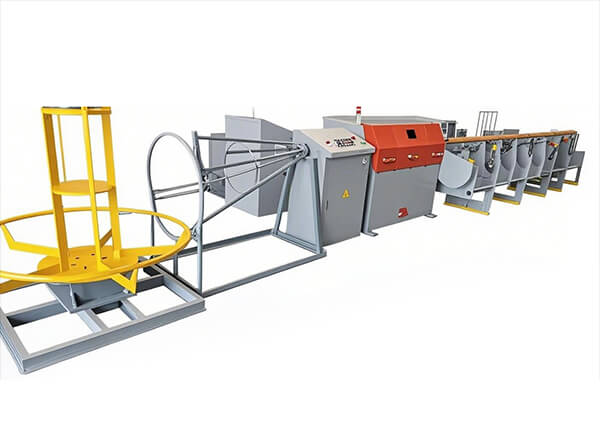 High speed straightening and cutting machine